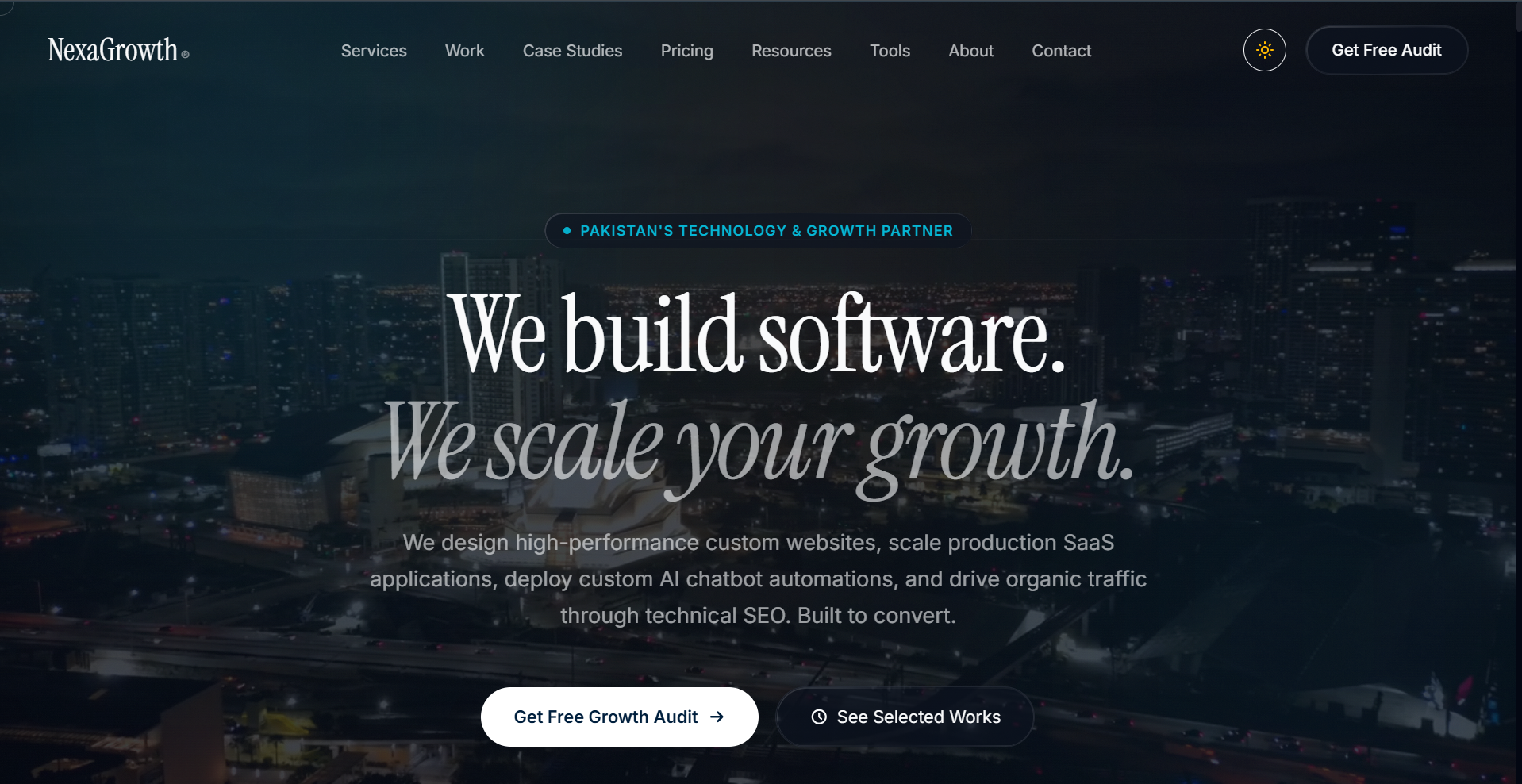 NexaGrowth Agency Website screenshot